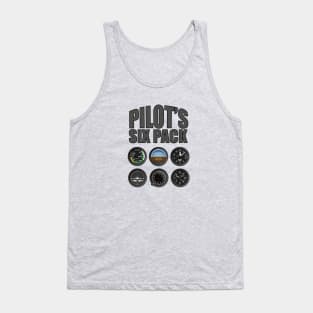 Pilots Six Pack Instrument cluster Tank Top